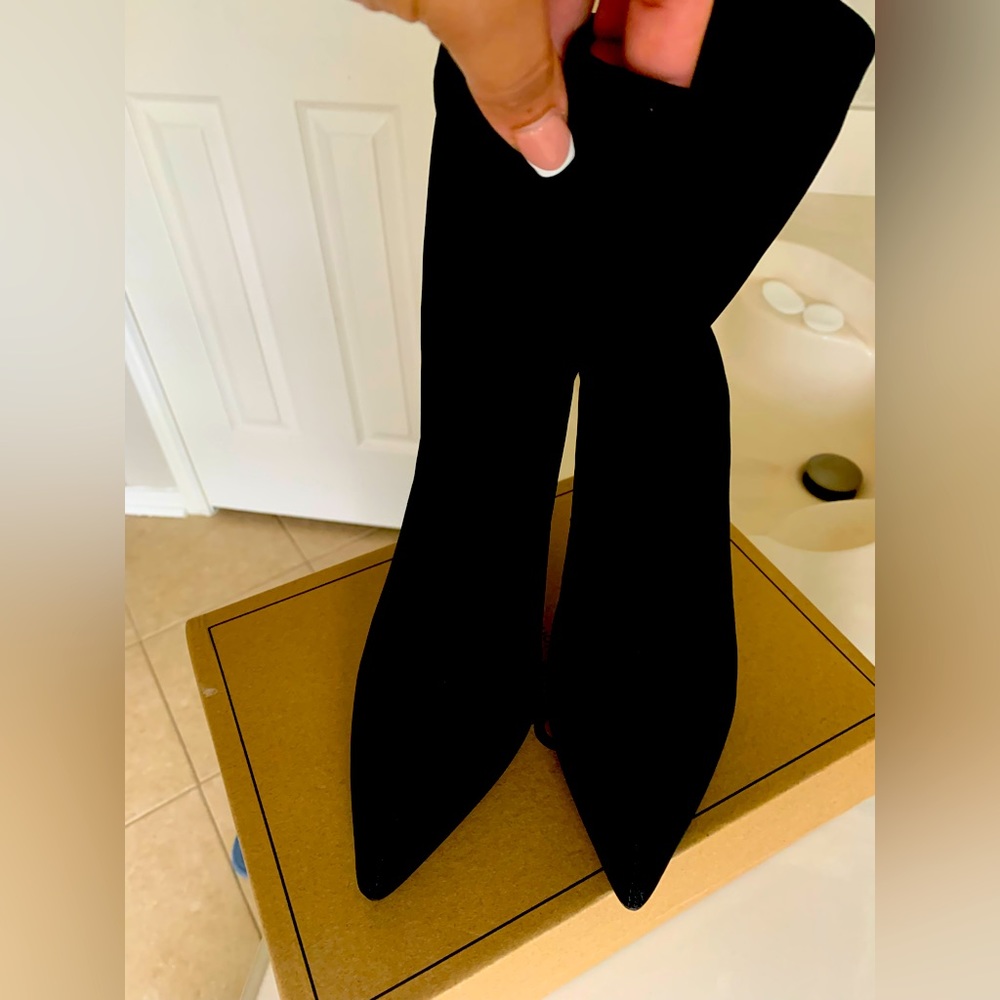 Black Stocking Booties